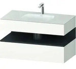 Einbauwaschtisch mit Konsolenwaschtischunterbau &bdquo;Qatego&ldquo; 100 &times; 55 &times; 60...