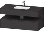 Einbauwaschtisch mit Konsolenwaschtischunterbau &bdquo;Qatego&ldquo; 120 &times; 55 &times; 60...