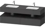 Einbauwaschtisch mit Konsolenwaschtischunterbau &bdquo;Qatego&ldquo; 160 &times; 55 &times; 60...