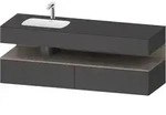 Einbauwaschtisch mit Konsolenwaschtischunterbau &bdquo;Qatego&ldquo; 160 &times; 50 &times; 60...