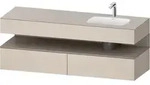 Einbauwaschtisch mit Konsolenwaschtischunterbau &bdquo;Qatego&ldquo; 160 &times; 55 &times; 60...