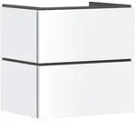 Hansgrohe Waschtischunterschrank Xilesa E, Mattwei&szlig;, 630x470 mm, 2 Schubk&auml;sten