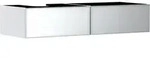 Xevolos E Waschtischunterschrank Mattwei&szlig; 1370/550 mit 2 Schubk&auml;sten f&uuml;r Konsole