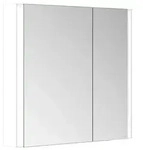 KEUCO SOMARIS Spiegelschrank Wandvorbau 2-t&uuml;rig asymmetrisch wei&szlig; matt