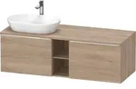 Duravit Waschtischunterschrank wandh&auml;ngend &bdquo;D-Neo&ldquo; 140 &times; 45,9 &times; 55 cm Eiche