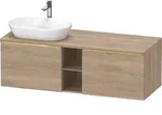 Duravit Waschtischunterschrank wandh&auml;ngend &bdquo;D-Neo&ldquo; 140 &times; 45,9 &times; 55 cm Eiche