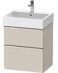 Duravit Waschtischunterschrank wandh&auml;ngend &bdquo;D-Neo&ldquo; 58,4 &times; 62,5 &times; 44,2 cm Taupe