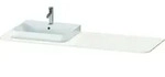 Duravit Konsole &bdquo;Happy D.2 Plus&ldquo;, links in Wei&szlig; Hochglanz
