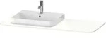 Duravit Konsole &bdquo;Happy D.2 Plus&ldquo;, links in Wei&szlig; Supermatt
