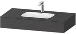 Einbauwaschtisch mit Konsole &bdquo;Qatego&ldquo; 100 &times; 55 &times; 17 cm