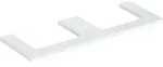 Geberit ONE Waschtischplatte, weiss hochgl&auml;nzend, 133,8 x 47,3 cm, Ausschnitt