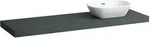 Waschtisch-Platte LANI 495x1570x65 mit Ausschnitt rechts inklusive 3
