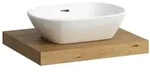 Waschtisch-Platte LANI 495x585x65 mit Ausschnitt mittig inklusive 2