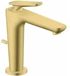 Hansgrohe AXOR Citterio C Einhebel-Waschtischmischer 125, Brushed Brass, Ausladung