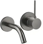 Dornbracht META SLIM Waschtisch-Wand-Einhandbatterie ohne Ablaufgarnitur Dark