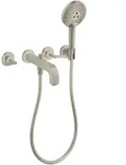 3-L.Wannenarmatur Axor Citterio F-Set Wand chrom Hebelgriff/Handbr.ohne Platte