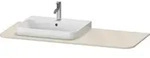 Duravit Konsole &bdquo;Happy D.2 Plus&ldquo;, links in Taupe Supermatt