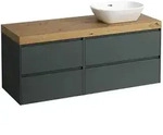Waschtischunterbau+Waschtischplatte (MODULAR SYSTEM) LANI 495x1370x580 mit...