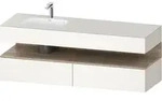 Einbauwaschtisch mit Konsolenwaschtischunterbau &bdquo;Qatego&ldquo; 160 &times; 50 &times; 60...