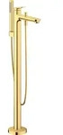 Zweihand-Wannenarmatur &bdquo;Wave&ldquo; Ausladung 225 mm in Gold (poliert)
