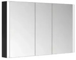 KEUCO SOMARIS Spiegelschrank Wandvorbau 3-t&uuml;rig schwarz matt