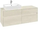 Villeroy & Boch Collaro Waschbeckenunterschrank C132B0, 1400x548x500mm, links,