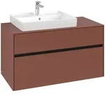 Villeroy & Boch Collaro Waschbeckenunterschrank C017B0, 1000 x 548 x 500 mm, Wine Red