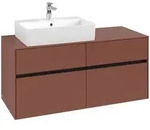 Villeroy & Boch Collaro Waschbeckenunterschrank C12900, 1200x548x500mm, links