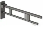HEWI St&uuml;tzklappgriff Duo, Design B, Edelstahl, Ausladung 700 mm