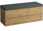 Waschtischunterbau+Waschtischplatte (MODULAR SYSTEM) LANI 495x1370x580 ohne