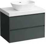 Waschtischunterbau+Waschtischplatte (MODULAR SYSTEM) LANI 495x785x580 mit...