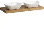 Waschtisch-Platte LANI 495x1185x65 mit Ausschnitt links und rechts inklusive 2