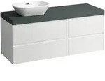 Waschtischunterbau+Waschtischplatte (MODULAR SYSTEM) LANI 495x1370x580 mit...