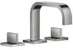 Dornbracht MEM Waschtisch-Dreilochbatterie mit Ablaufgarnitur Dark Chrome, Ausladung