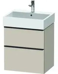 Duravit Waschtischunterschrank wandh&auml;ngend &bdquo;D-Neo&ldquo; 58,4 &times; 62,5 &times; 44,2 cm Taupe