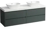 Waschtischunterbau+Waschtischplatte (MODULAR SYSTEM) LANI 495x1570x580 mit...