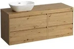 Waschtischunterbau+Waschtischplatte (MODULAR SYSTEM) LANI 495x1370x580 mit...