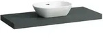 Waschtisch-Platte LANI 495x1185x65 mit Ausschnitt mittig inklusive 2