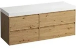 Waschtischunterbau+Waschtischplatte (MODULAR SYSTEM) LANI 495x1370x580 ohne