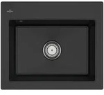 Villeroy & Boch Subway 60 S Einbausp&uuml;le 600x510mm Pure Black