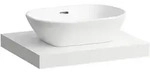 Waschtisch-Platte LANI 495x585x65 mit Ausschnitt mittig inklusive 2