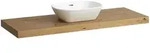 Waschtisch-Platte LANI 495x1370x65 mit Ausschnitt mittig inklusive 2