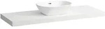 Waschtisch-Platte LANI 495x1370x65 mit Ausschnitt mittig inklusive 2