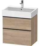 Duravit Waschtischunterschrank wandh&auml;ngend &bdquo;D-Neo&ldquo; 68,4 &times; 62,5 &times; 44,2 cm Eiche