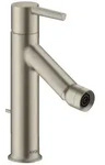Hansgrohe AXOR Starck Bidetmischer, Brushed Nickel, Ausladung 104 mm, Auslaufh&ouml;he 65