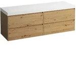 Waschtischunterbau+Waschtischplatte (MODULAR SYSTEM) LANI 495x1570x580 ohne