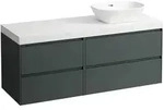 Waschtischunterbau+Waschtischplatte (MODULAR SYSTEM) LANI 495x1370x580 mit...