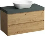 Waschtischunterbau+Waschtischplatte (MODULAR SYSTEM) LANI 495x985x580 mit...