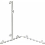 HEWI Duschhandlauf System 800 K, PG73, Signalwei&szlig;