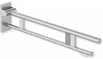 HEWI St&uuml;tzklappgriff Duo Design A, Edelstahl, 850 mm